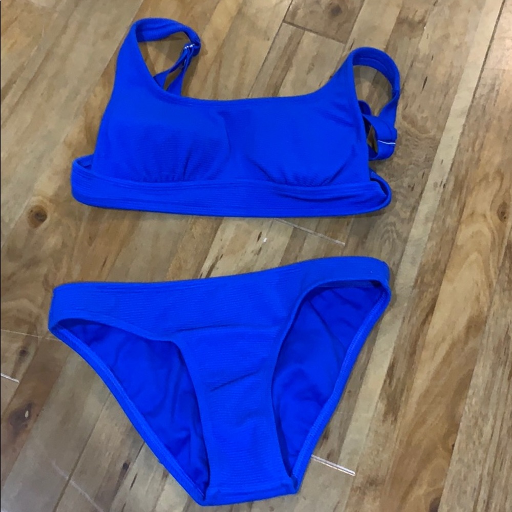 Blue bikini